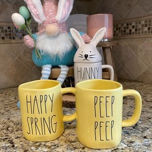 Rae Dunn Easter/Spring mugs (2)